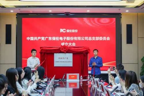 喜訊  熱烈慶祝中國共產黨廣東保倫電子股份有限公司總支部委員會正式成立！.docx